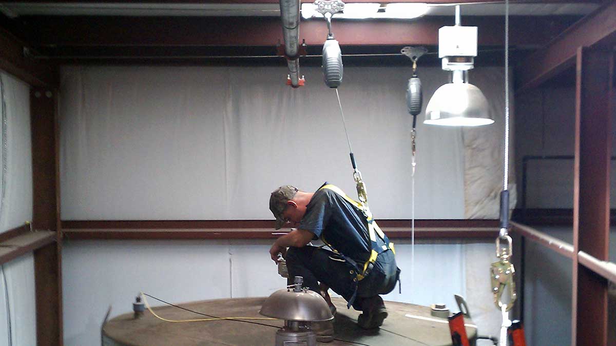 Fall Protection for Petrochemical Flexible Lifeline Systems