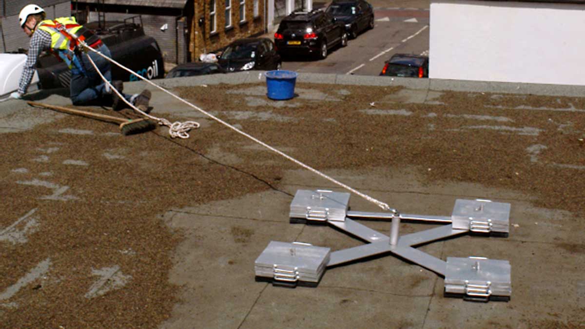 Freestanding Anchors for Roofs Flexible Lifeline Systems