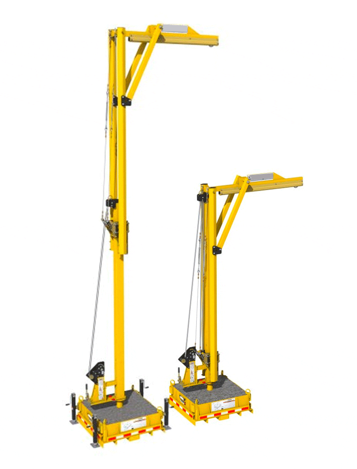 Freestanding Jib Fall Arrest System Flexible Lifeline Systems