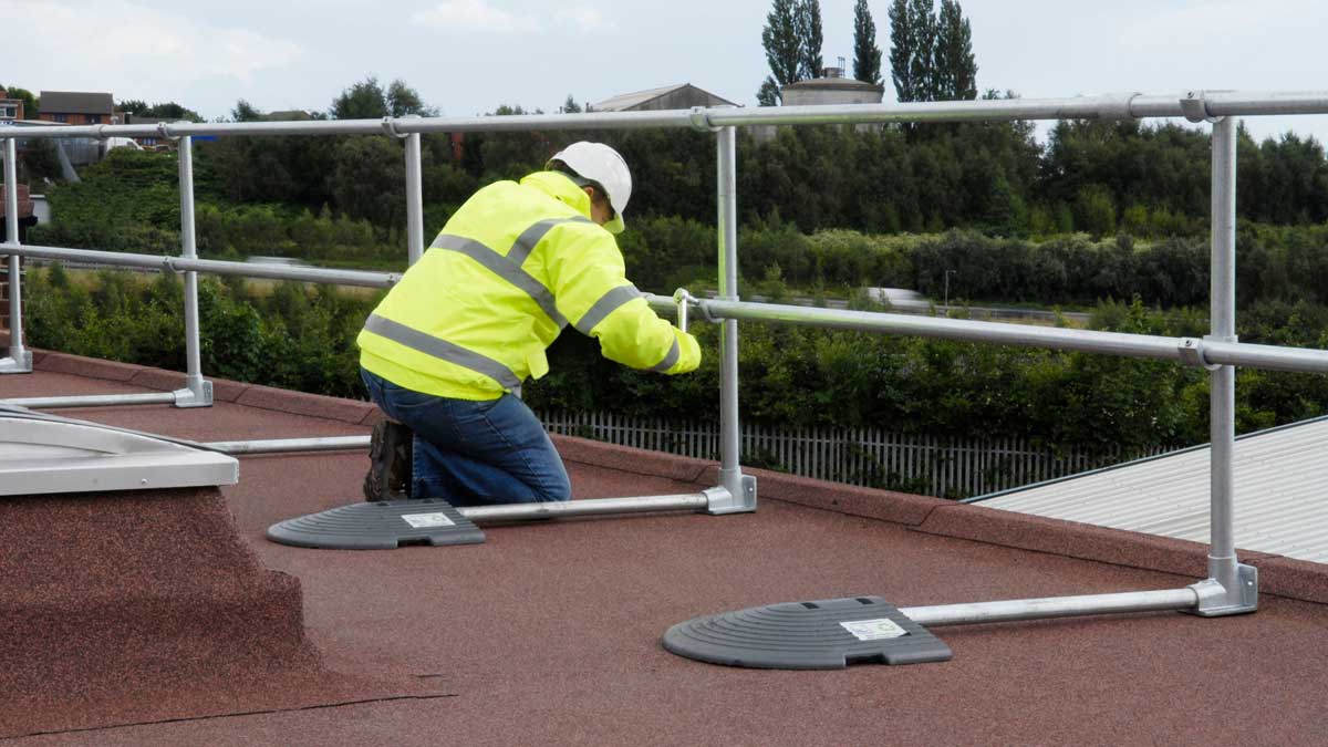 Freestanding Permanent Guardrail - Roof Guardrail System